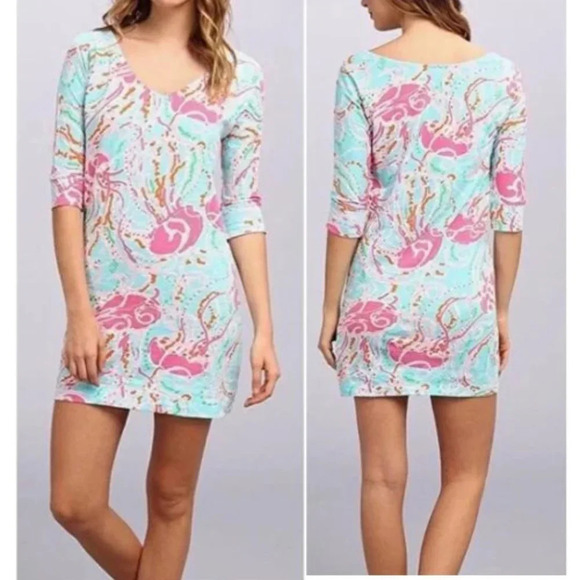 Lilly Pulitzer Eliza shift Dress Jellies Be Jammin 30364 - Picture 2 of 7